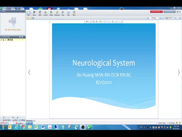 &nbsp;21年度第15節(jié)&nbsp;Neurological&nbsp;System&nbsp;(1)