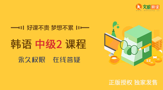 文聪网课|韩语中级2 在线学习视频课程 正版授权
