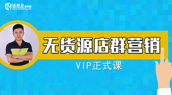 無貨源店群營銷VIP正式課（2019）-不推廣不刷單玩轉(zhuǎn)淘寶