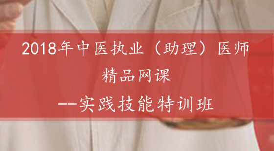 2018年中醫(yī)助理醫(yī)師精品網(wǎng)課--實(shí)踐技能特訓(xùn)班