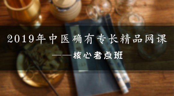 2019中醫(yī)確有專長醫(yī)師精品網(wǎng)課-核心考點班