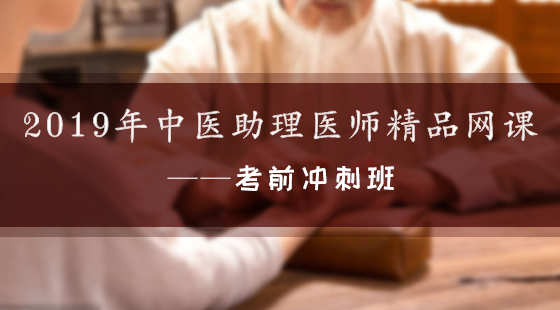 2019年中醫(yī)助理醫(yī)師精品網(wǎng)課--考前沖刺班