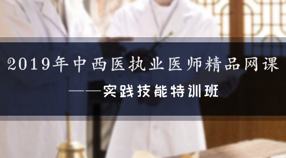 2019年中西醫(yī)執(zhí)業(yè)醫(yī)師精品網(wǎng)課--實(shí)踐技能特訓(xùn)班
