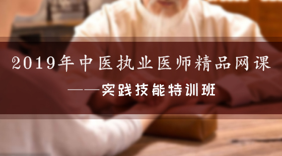 2019年中醫(yī)執(zhí)業(yè)醫(yī)師精品網(wǎng)課--實(shí)踐技能特訓(xùn)班